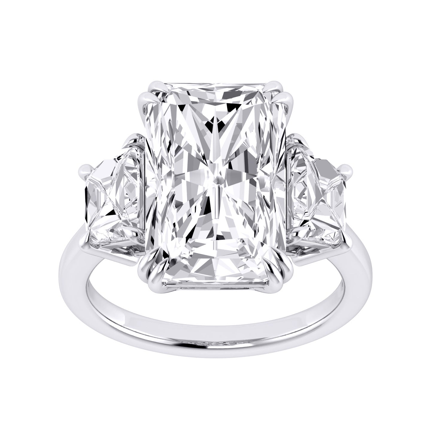 12ct Radiant 14kt white gold